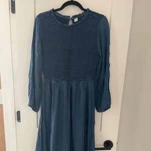 Old Navy denim midi dress